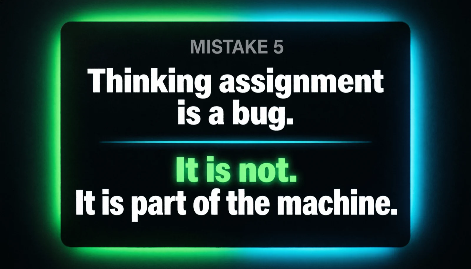 Mistake 5 graphic